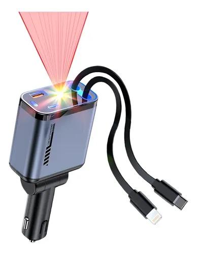 Cargador de carro 4 en 1 con proyector